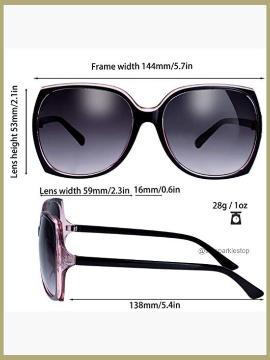Oversized Square Cat Eye Hybrid Butterfly Fashion Sunglasses with UV400 main image 6